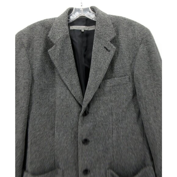 Structure Le Collezioni Sport Coat Small Blazer Houndstooth Tweed VTG * - Picture 2 of 14